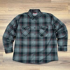 Dixxon X Flexpak Flannel in Black/Gray Plaid Size 2X